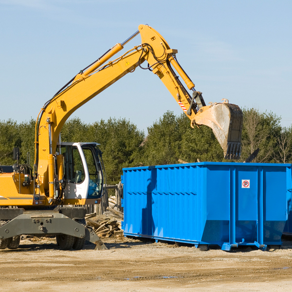 are there any restrictions on where a residential dumpster can be placed in Green Lake WI